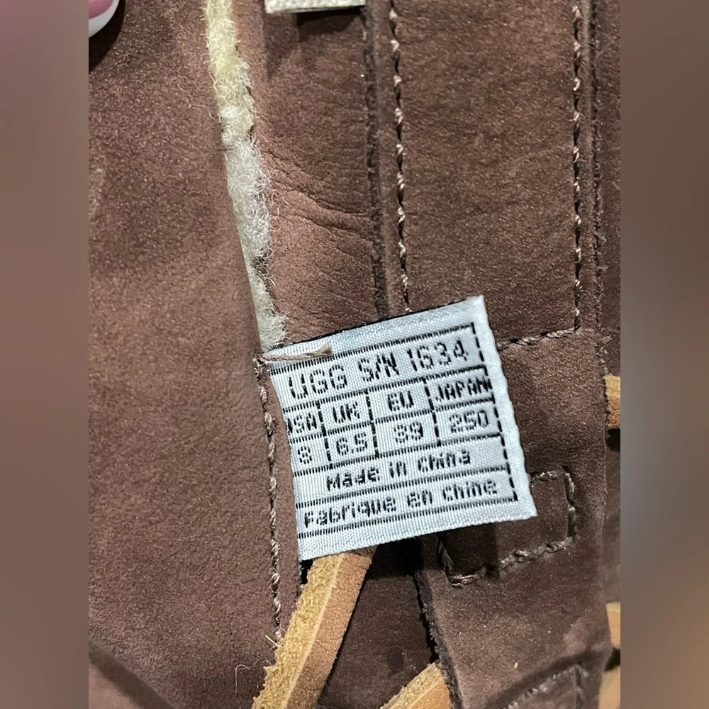 UGG Brown Shearling-Lined Winter‎ Boots